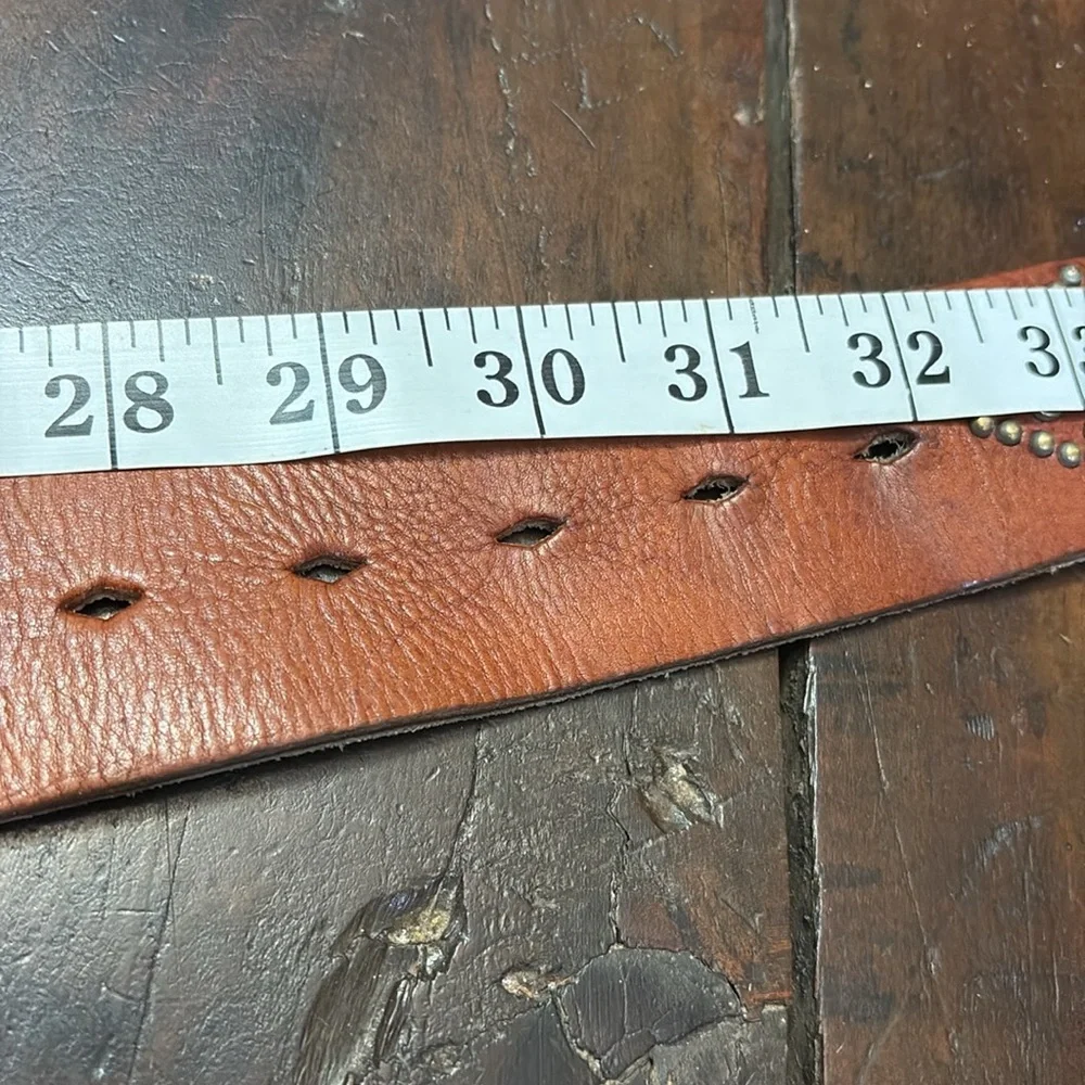 Abercrombie Well Loved Leather Embellished Women’s Belt- Size 30